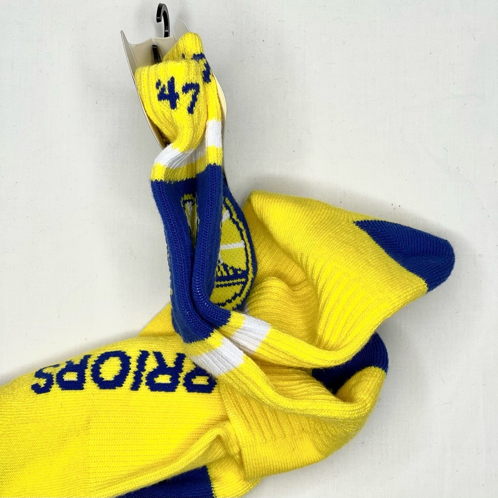 10 Pairs of Yellow Golden State Warriors socks - Picture 5 of 7